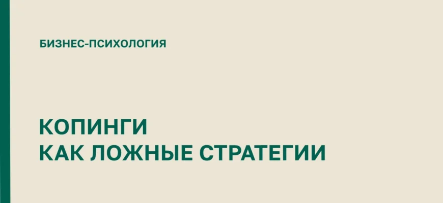 КОПИНГИ в бизнесе и управлении